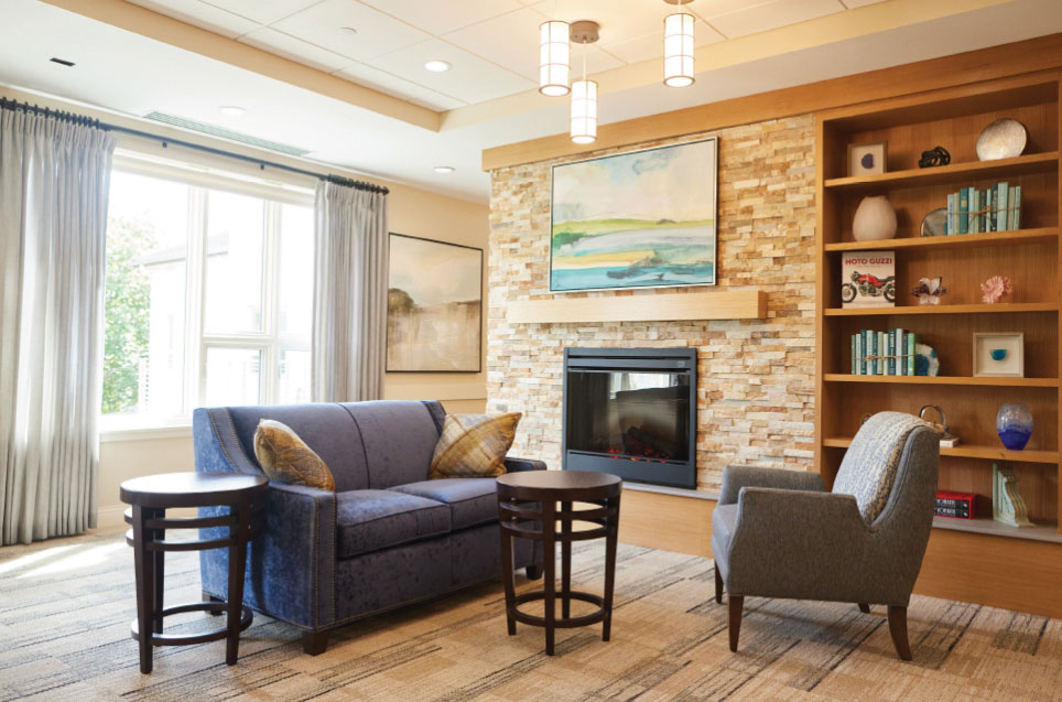 Community room with table and chairs